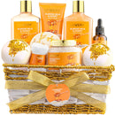 Lovery 10-Piece Almond Milk and Honey Spa Kit with Vitamin E and Shea Butter