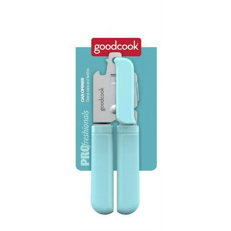 GoodCook PROfreshionals Stainless Steel Manual Can Opener, Teal