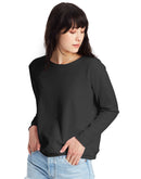 Hanes EcoSmart Women's Fleece Crewneck Sweatshirt Ebony