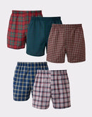Hanes Ultimate® Men's Boxers Pack, Moisture Wicking & Odor Control, Tartan Plaid, 5-Pack