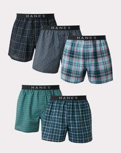 Hanes Ultimate® Men's Plaid Boxers Assorted 5-Pack