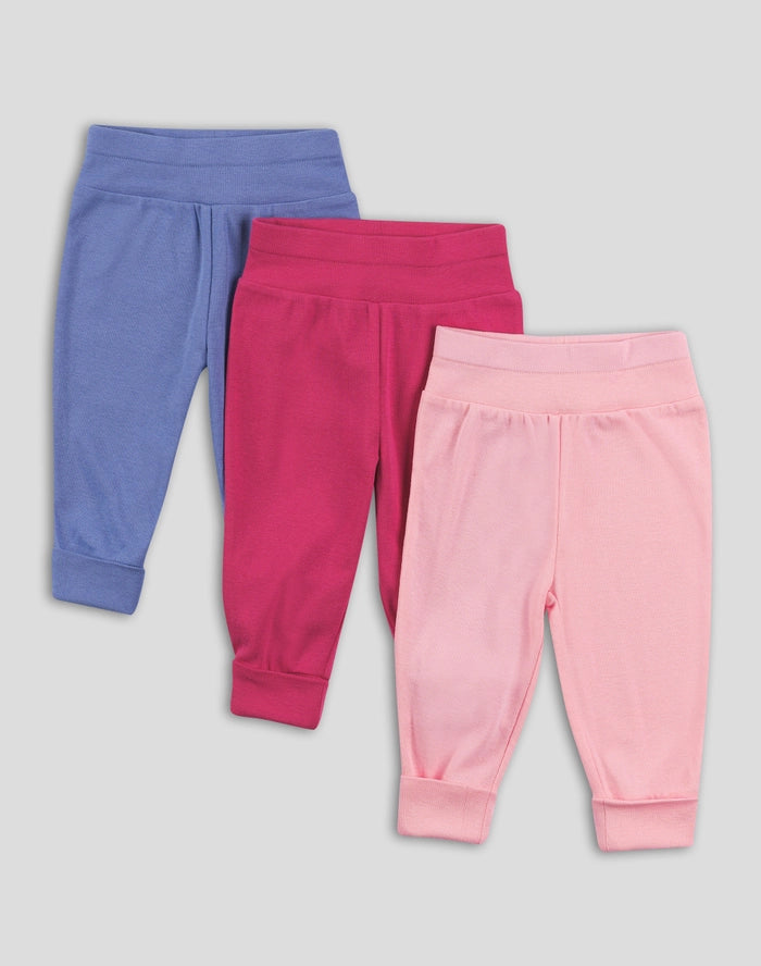 Hanes Flexy Baby Knit Pull-On Jogger Pants, 4-Way Stretch, Adjustable Waistband and Cuffs, Boys & Girls