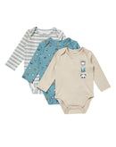 Hanes Pure Comfort Baby Long Sleeve Bodysuits, Organic Cotton, Boys & Girls