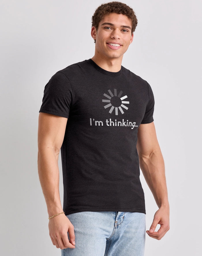 Hanes Men's I'm Thinking Graphic Tee