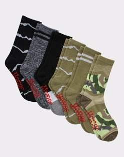Hanes Originals Men's Crew Socks, Moisture Wicking, 6-Pair Pack