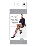 Hanes Perfect Dot Women's Compression Tights, Control Top Black