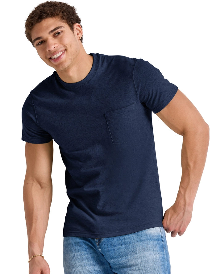 Hanes Original Men's Tri-Blend Pocket T-Shirt