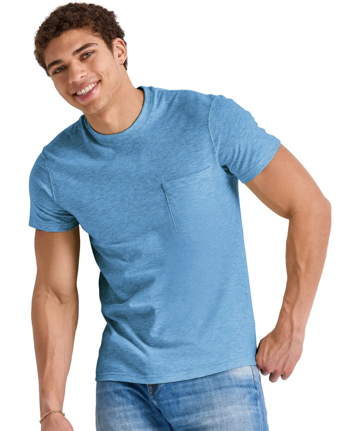 Hanes Original Men's Tri-Blend Pocket T-Shirt