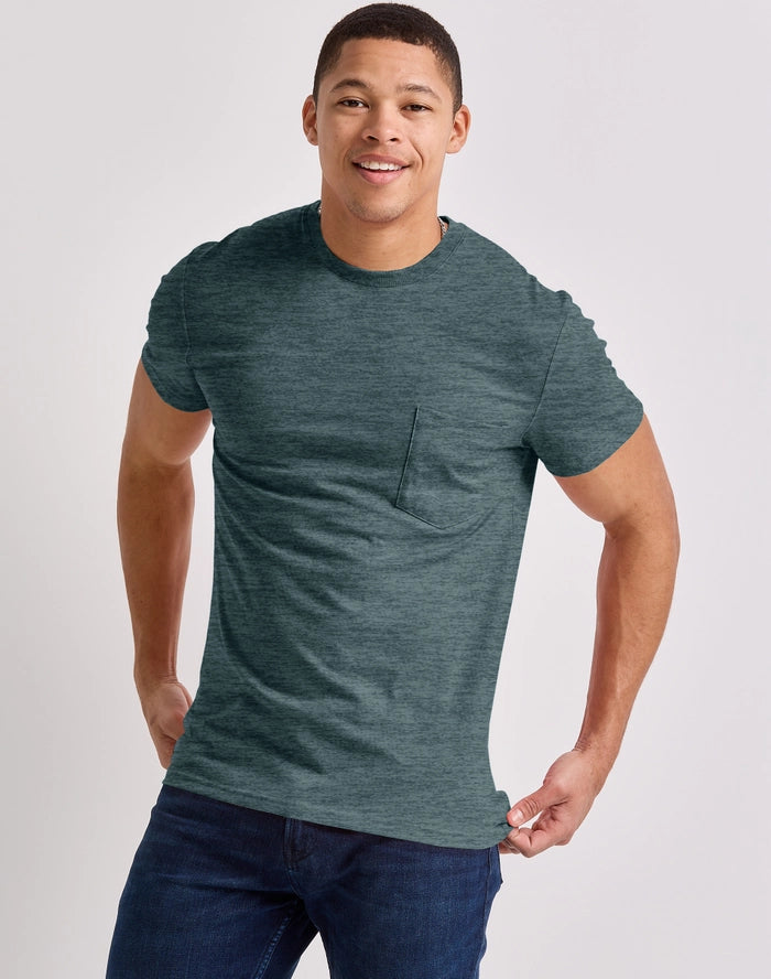 Hanes Original Men's Tri-Blend Pocket T-Shirt