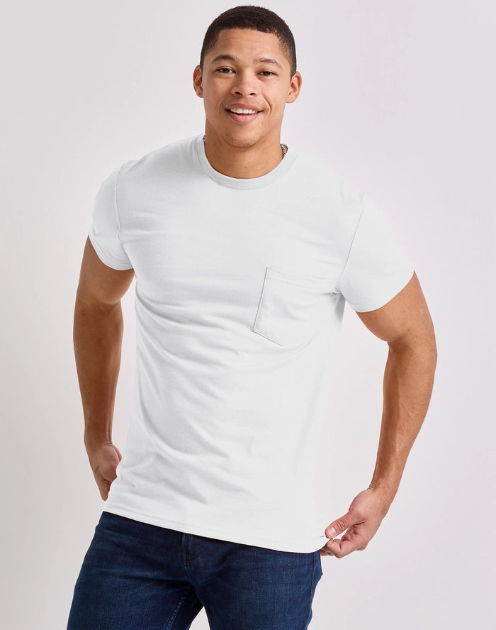 Hanes Original Men's Tri-Blend Pocket T-Shirt