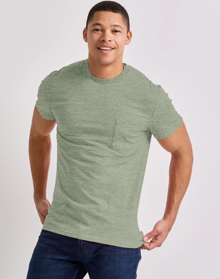 Hanes Original Men's Tri-Blend Pocket T-Shirt