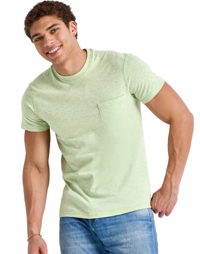 Hanes Original Men's Tri-Blend Pocket T-Shirt