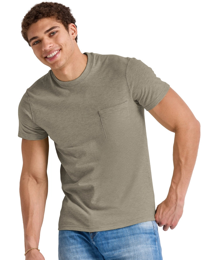 Hanes Original Men's Tri-Blend Pocket T-Shirt