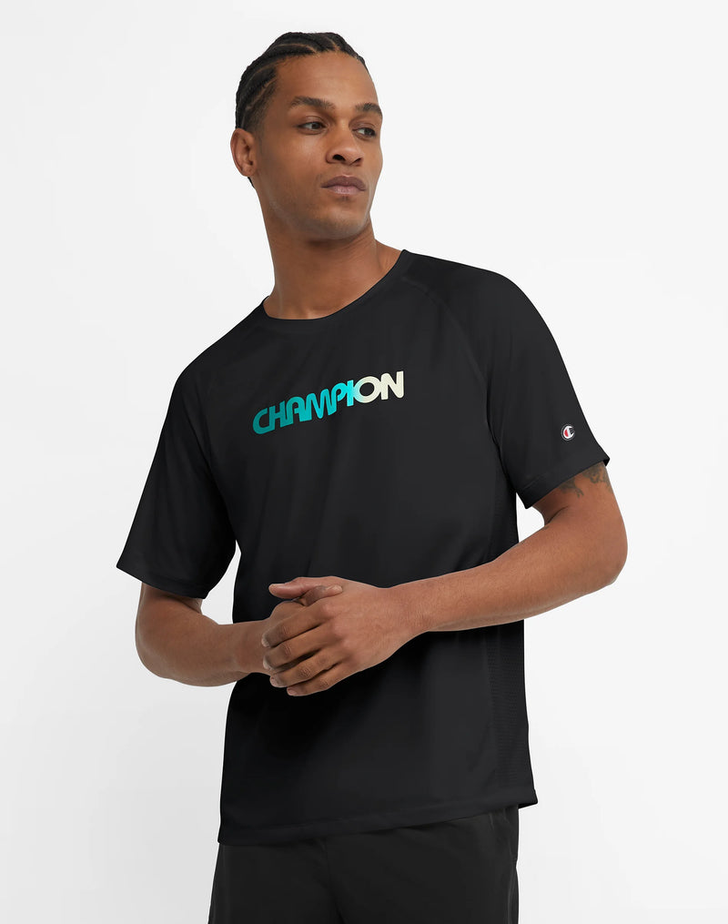 MVP GRAPHIC MESH TEE, GRADIENT LOGO