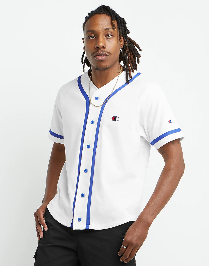 BRAIDED BASEBALL JERSEY, C PATCH