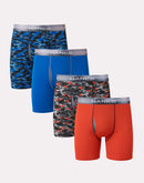 Hanes Ultimate Men's Performance Boxer Brief Underwear, X-Temp, Assorted 4-Pack