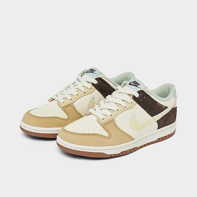 Nike Big Kids' Dunk Low Casual Shoes in Beige/Coconut Milk