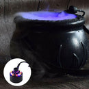 Halloween Party Decorations - Witches Cauldron with lights Mist - Black Plastic Bowl Decor - Hocus Pocus Candy Bucket Decoration f-