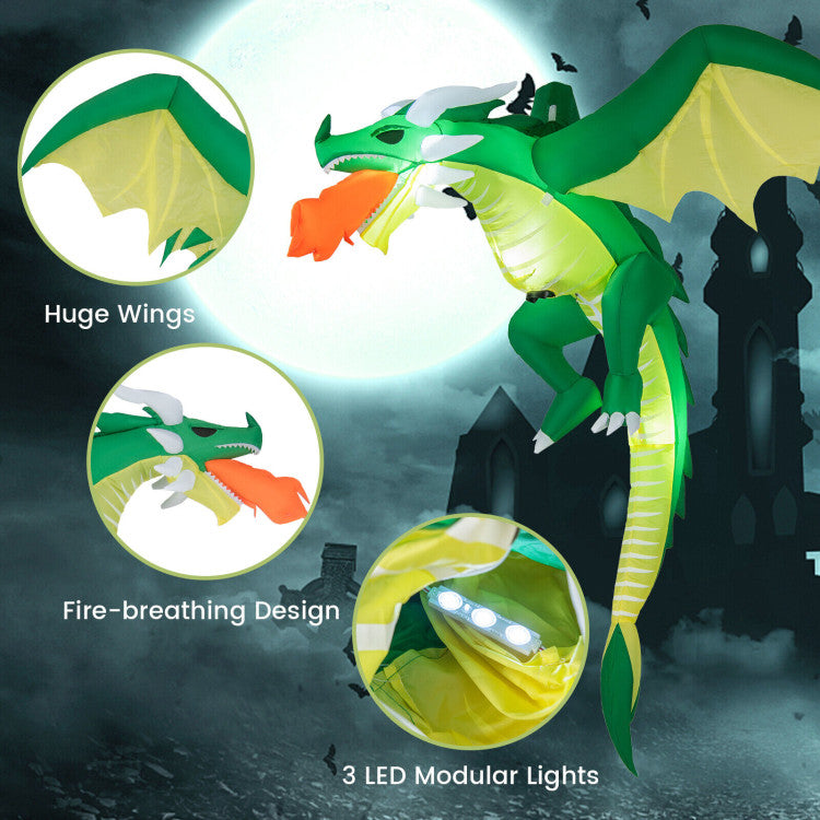 5 Feet Hanging Halloween Inflatable Dragon