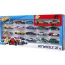 Hot Wheels Set of 20 Toy Sports & Race Cars in 1:64 Scale, Collectible Vehicles