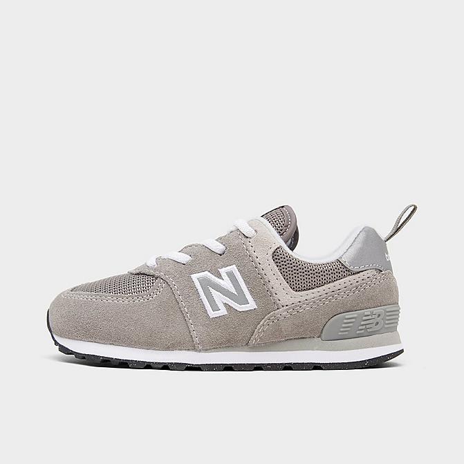 New Balance Boys' Toddler 574 Suede Casual Shoes in Grey/Grey