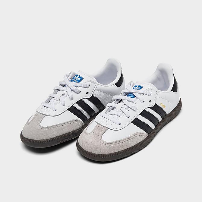 Adidas Kids' Toddler Originals Samba OG Casual Shoes in White/White