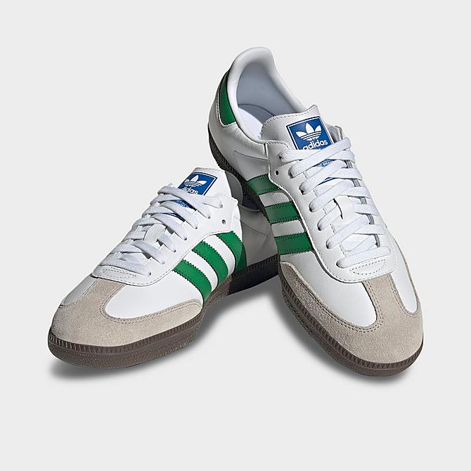 Adidas Men's Originals Samba OG Casual Shoes in Green/White/White