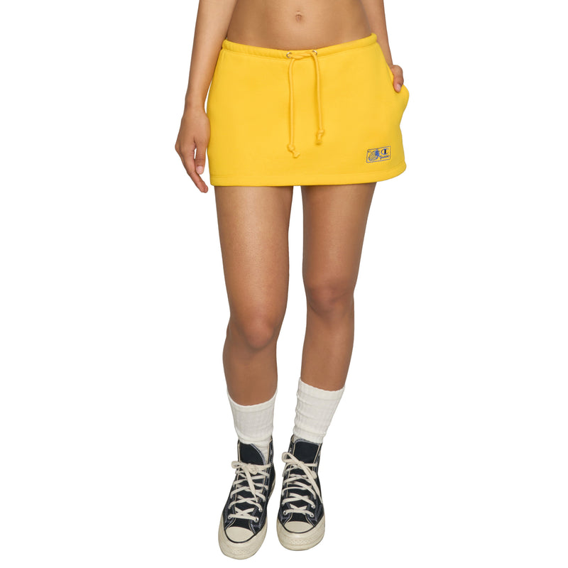 Women's GUIZIO X CHAMPION Micro Mini Skirt, N. Y. Yellow Cab