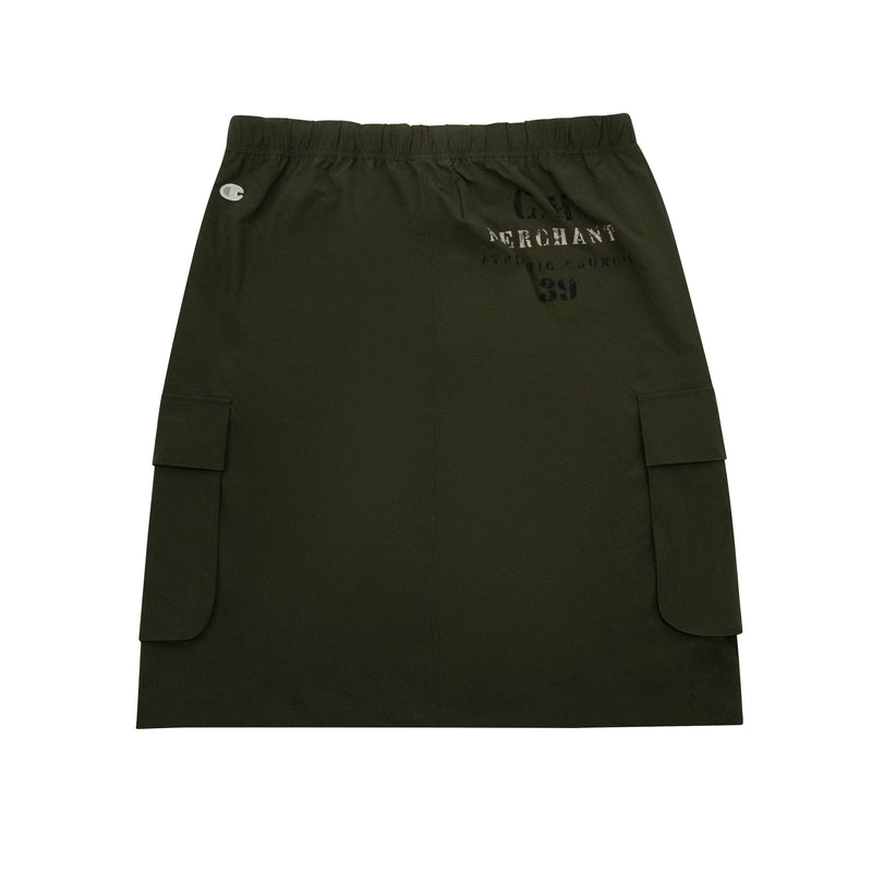 Women's Champion Cargo Skirt, C Logo Ground Green