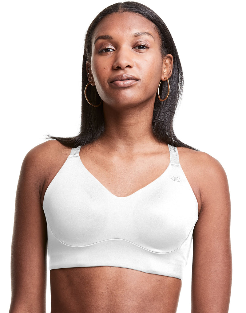 Women's Champion Everyday Sports Bra, C Logo White