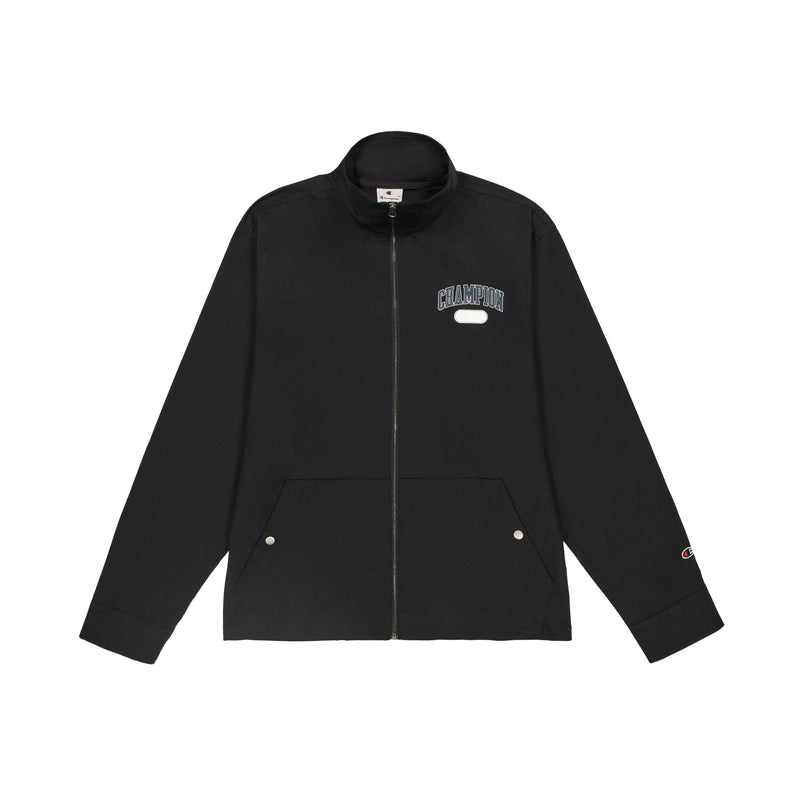 Men's Cotton Twill Jacket, Arched Champion Patch Black