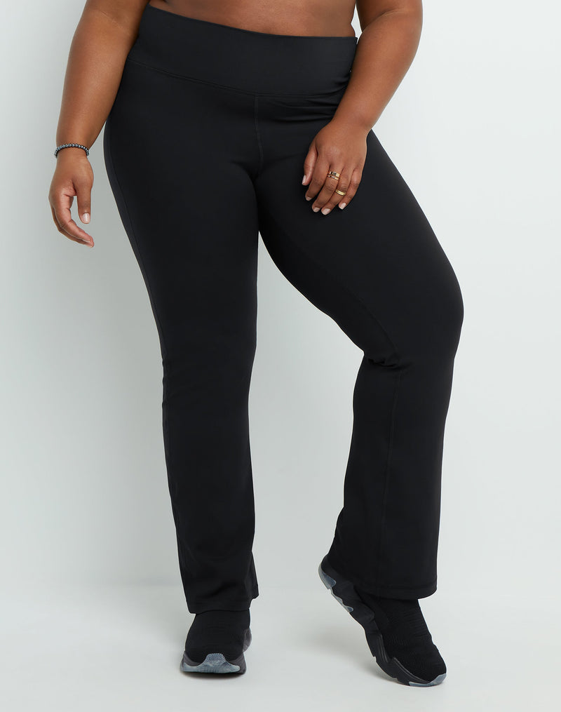 Women's Champion Soft Touch Flare Leggings, Anti-Odor, 31.5" (Plus Size) Black