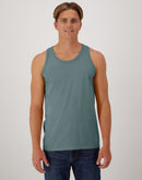 Hanes Unisex Garment Dyed Cotton Tank Cypress Green