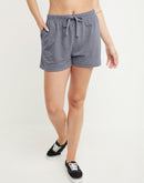 Hanes Originals Women's Tri-Blend Shorts, 2.5" Athletic Navy Heather