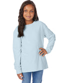 Hanes Kids' Garment Dyed Long Sleeve T-Shirt Soothing Blue