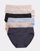 Hanes Women's Super Stretch Microfiber Bikini Underwear, Comfort Flex Fit,