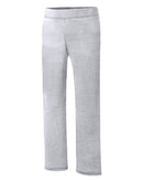Hanes EcoSmart Girls' Fleece Sweatpants, Open Leg Light Steel