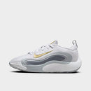 Nike Big Kids' IsoFly Basketball Shoes in White/Grey/White