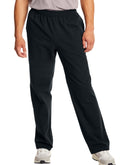Hanes Essentials Men's Cotton Jersey Pants, 32" Black
