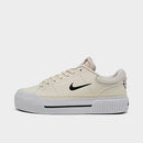 Nike Women's Court Legacy Lift LE Casual Shoes in Off-White/Pale Ivory
