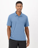 Hanes Moves Men's Short Sleeve Performance Polo Blue Dive