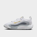 Nike Big Kids' IsoFly Basketball Shoes in White/Grey/White