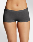 Maidenform Cotton Boyshort Underwear Charcoal Heather