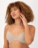 One Hanes Place Maidenform Everyday Luxe Full Coverage Underwire T-Shirt Bra Evening Blush Women's