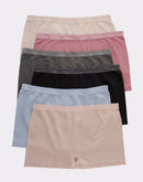 Hanes Women's Seamless Boyshort Underwear, Comfort Flex Fit, 6-Pack Assorted
