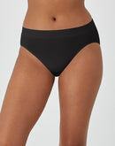 Bali Comfort Revolution Modern Seamless Hi-Cut Panty Black