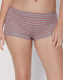 Maidenform Cotton Boyshort Underwear Pink Ribbon Stripe