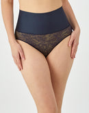 Maidenform Firm-Control Shaping Brief Navy Lace