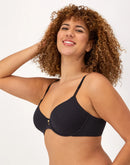 Maidenform Everyday Luxe Full Coverage Underwire T-Shirt Bra Black Women's