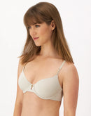 Maidenform Everyday Luxe Full Coverage Underwire T-Shirt Bra Beige Bisque Women's